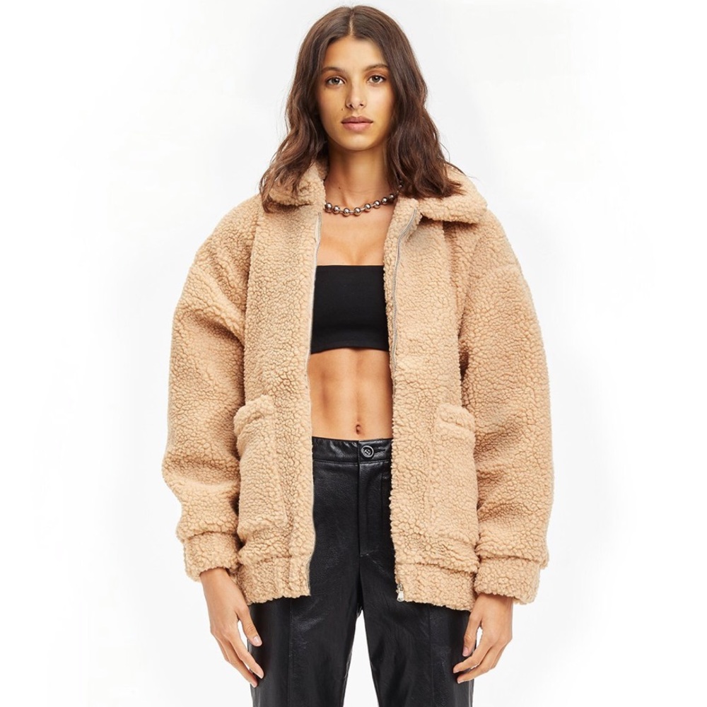 Camel Teddy Coat